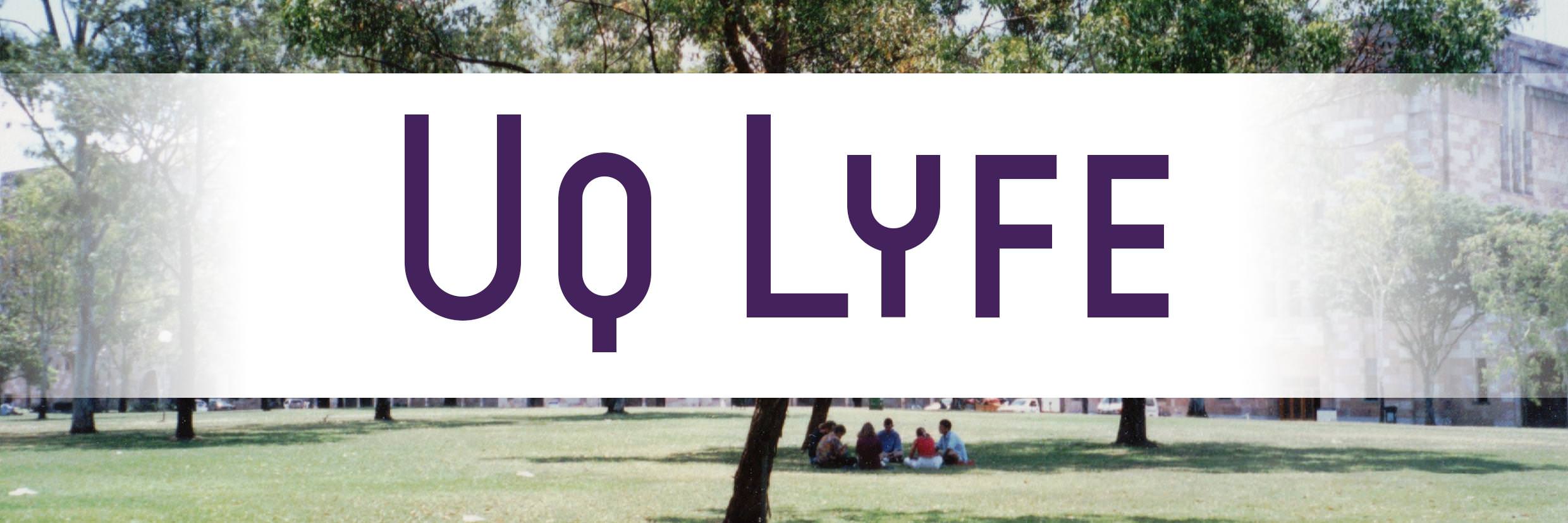 Graphic UQ Lyfe Banner