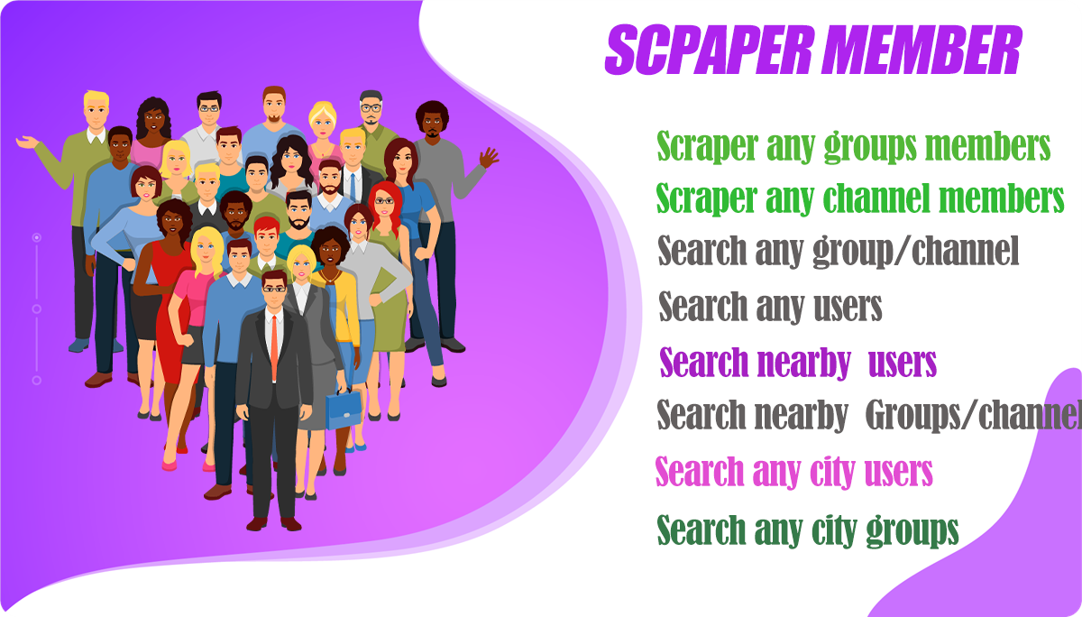 Telegram Marketing Tools Bulk Scraper/Extract/Add/Search/Invite Member|Join Group 45.1.1