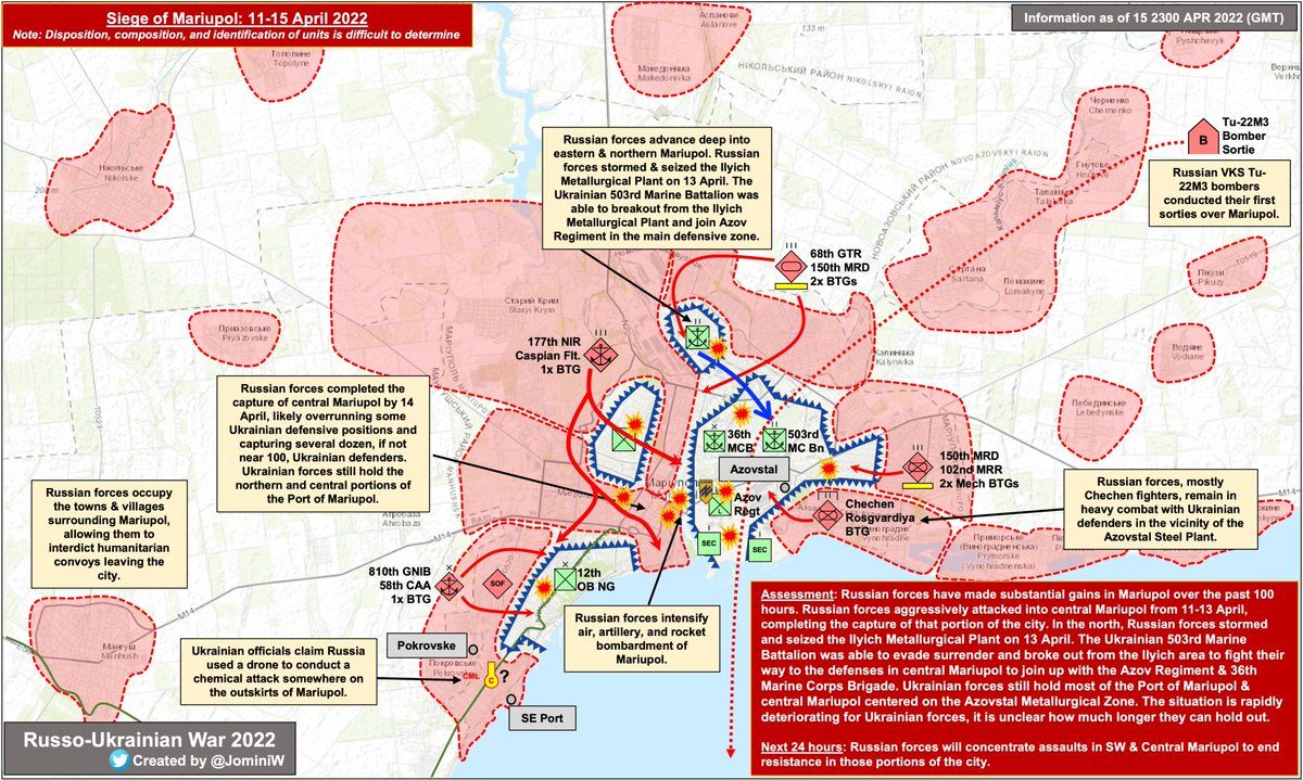 Siege of Mariupol 2022.4.11-15 🔍