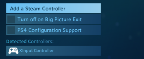 Steam config