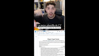 ¿Quieres un CV que realmente funcione?  Harvard recomienda esta plantilla como la mejor para destaca