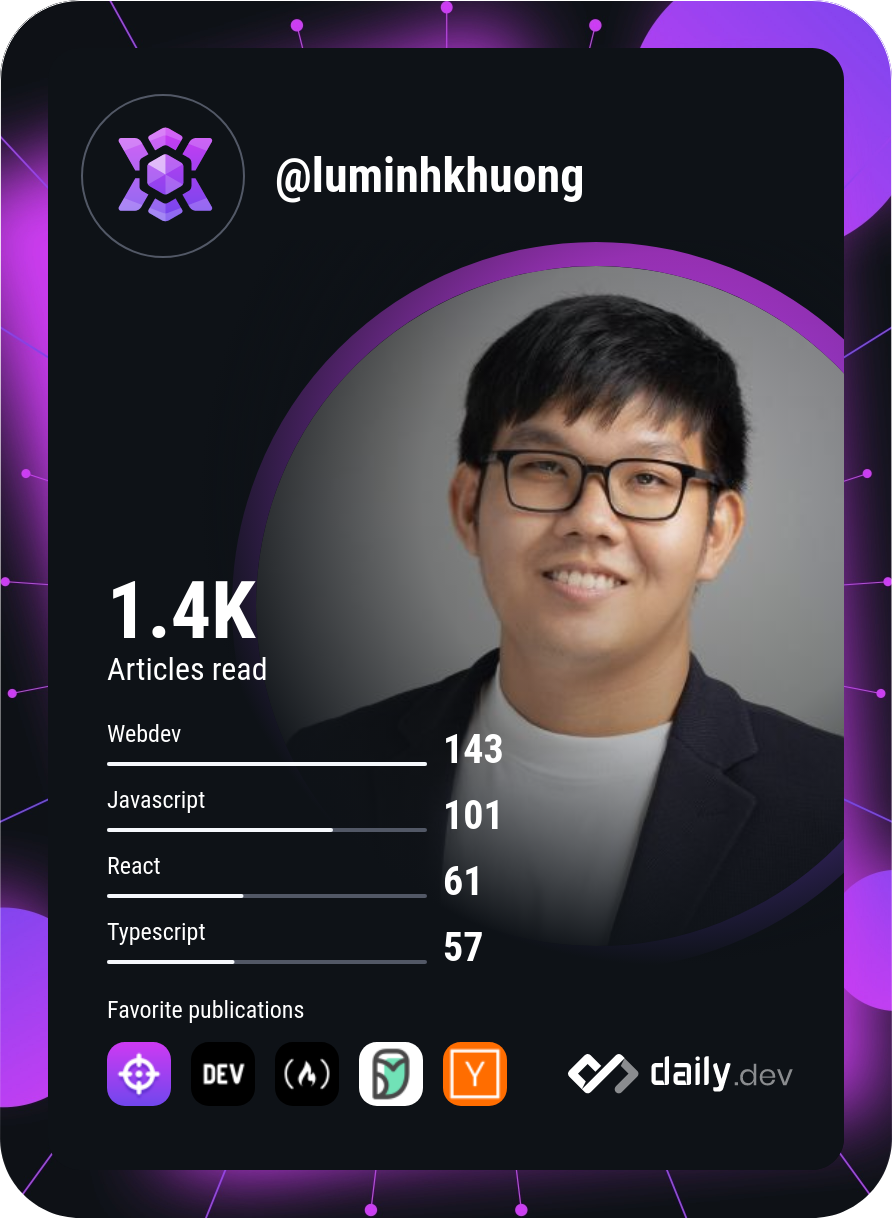 Lữ Minh Khương's Dev Card