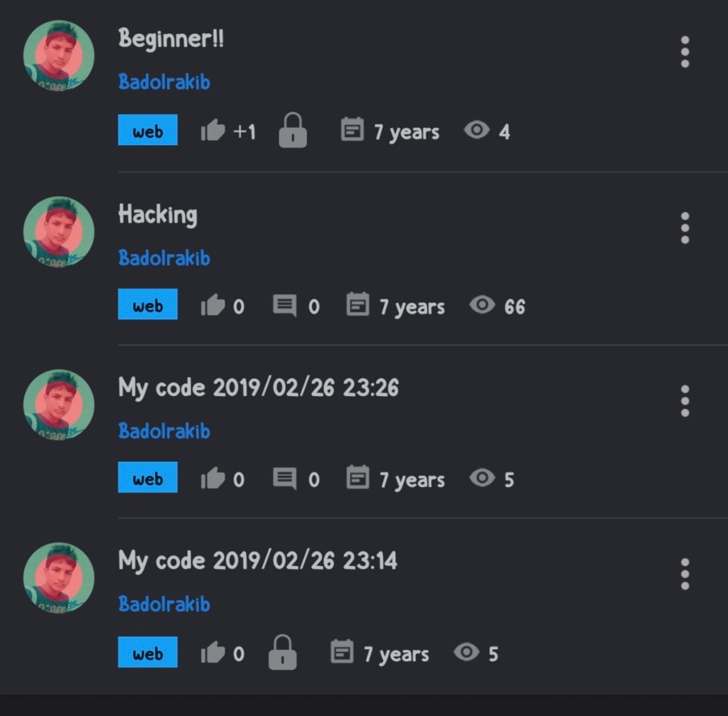 SoloLearn Early Projects Archive
