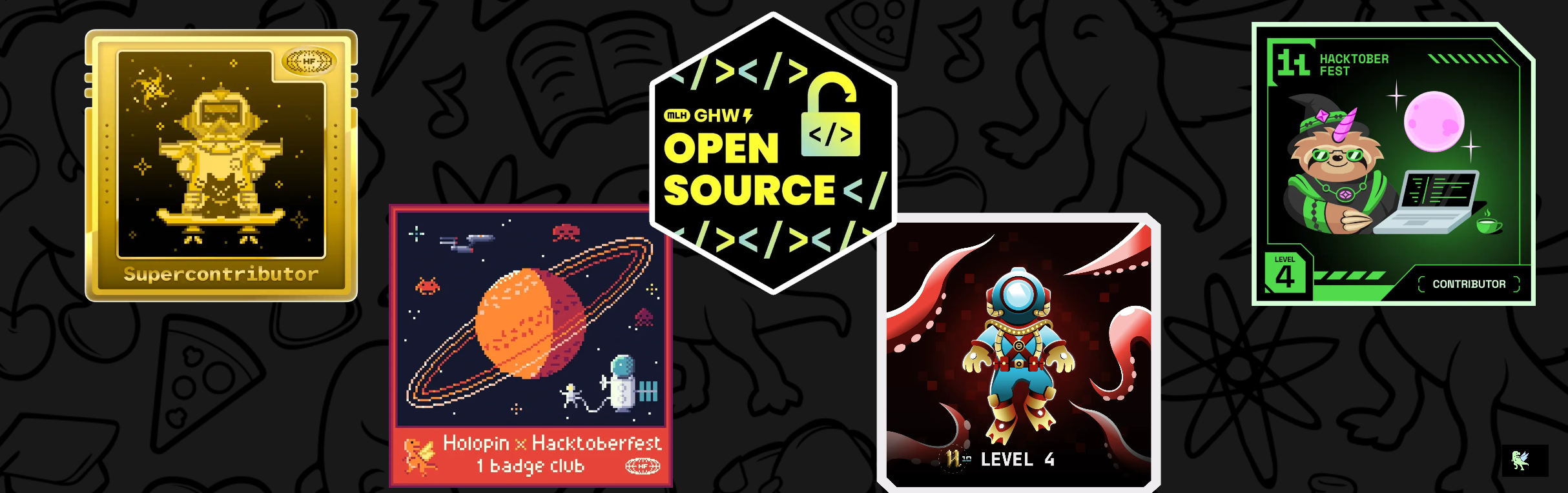 An image of @blackfyre's Holopin badges, which is a link to view their full Holopin profile