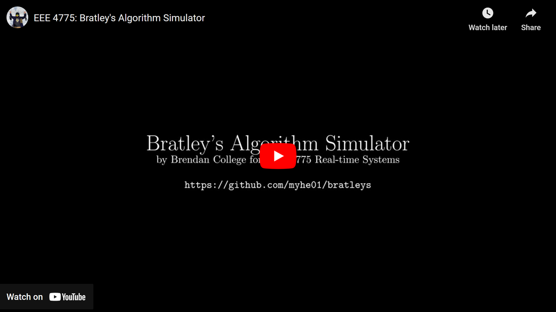 EEE 4775: Bratley's Algorithm Simulator