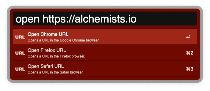 Browsers workflow screenshot.