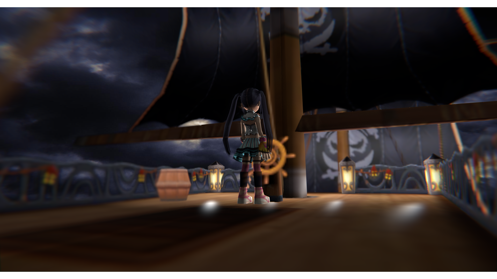 A render of Kooh on her ship.