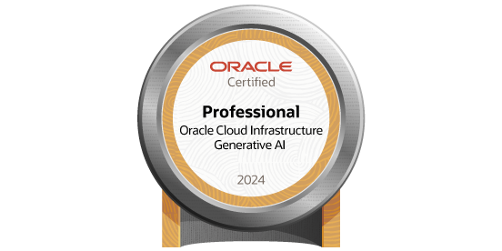 Oracle Cloud Infrastructure 2024 Generative AI Certified Professional - Javier Esmith Blanco Chuquizuta