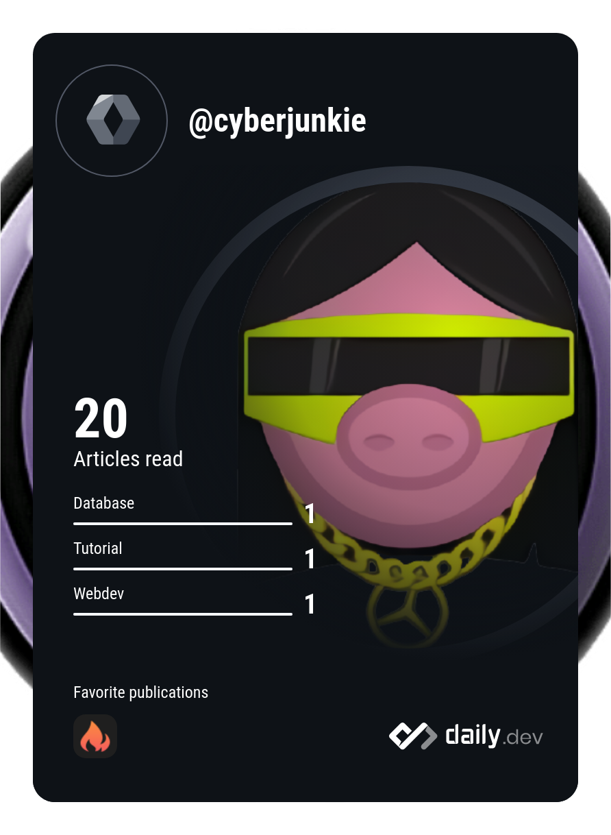 CyberJunkie's Dev Card