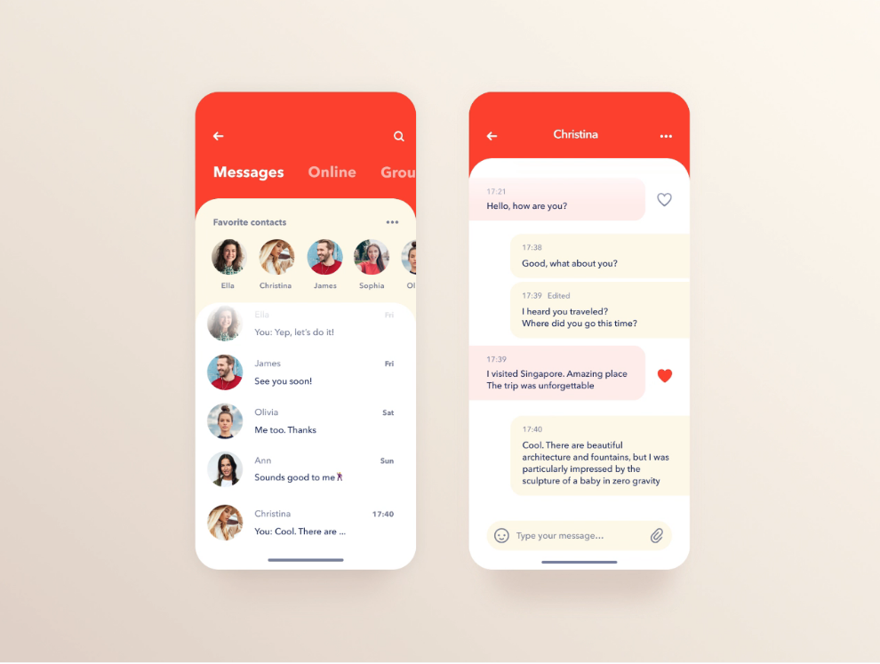 Messenger – Mobile Concept