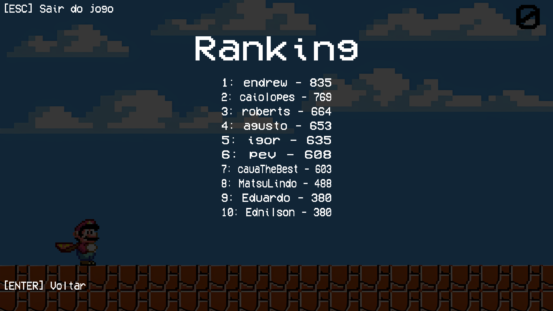 Ranking - MarioRun