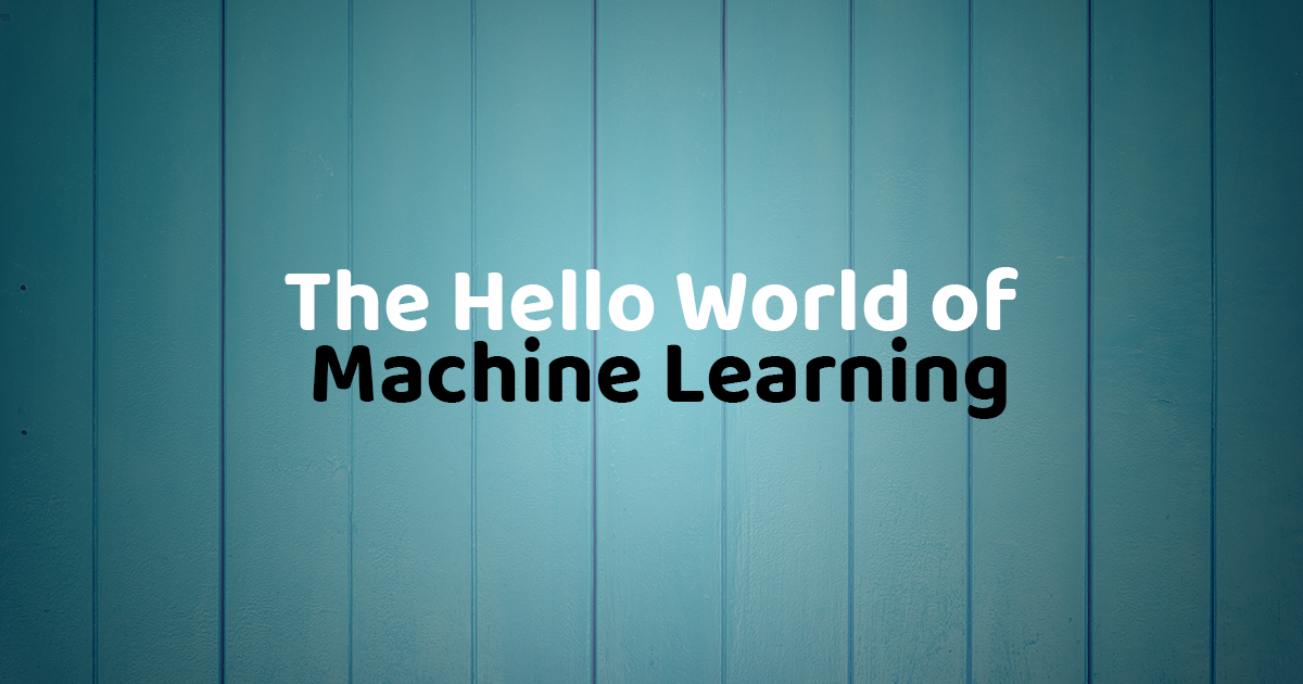 The Hello World of Machine Learning Logo