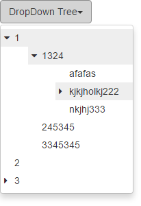 Dropdown Tree Screenshot