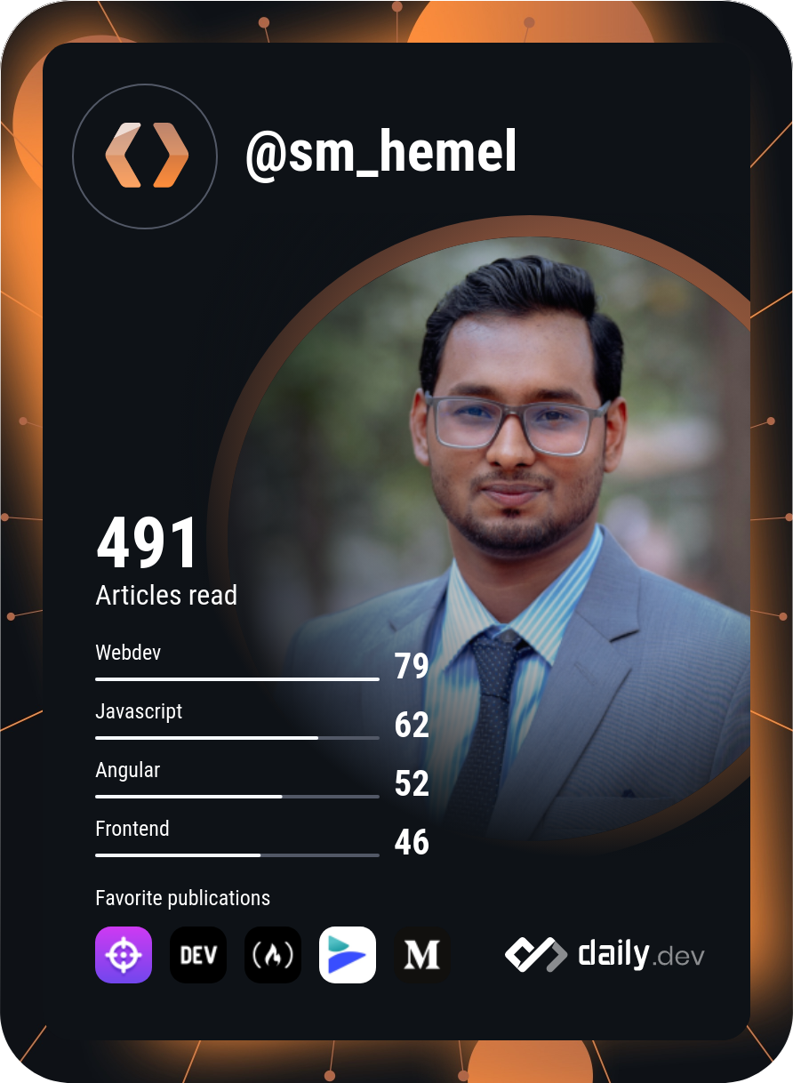 S M HEMEL's Dev Card