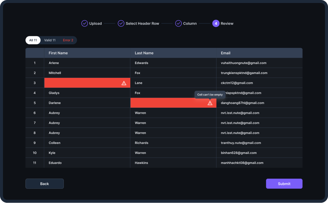 TableFlow Importer Modal