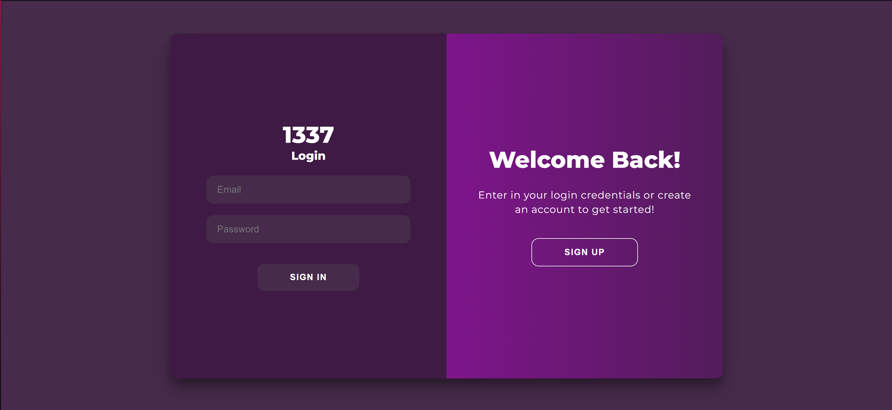 Login Page