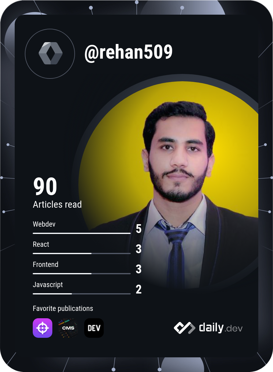 Rehan's Dev Card