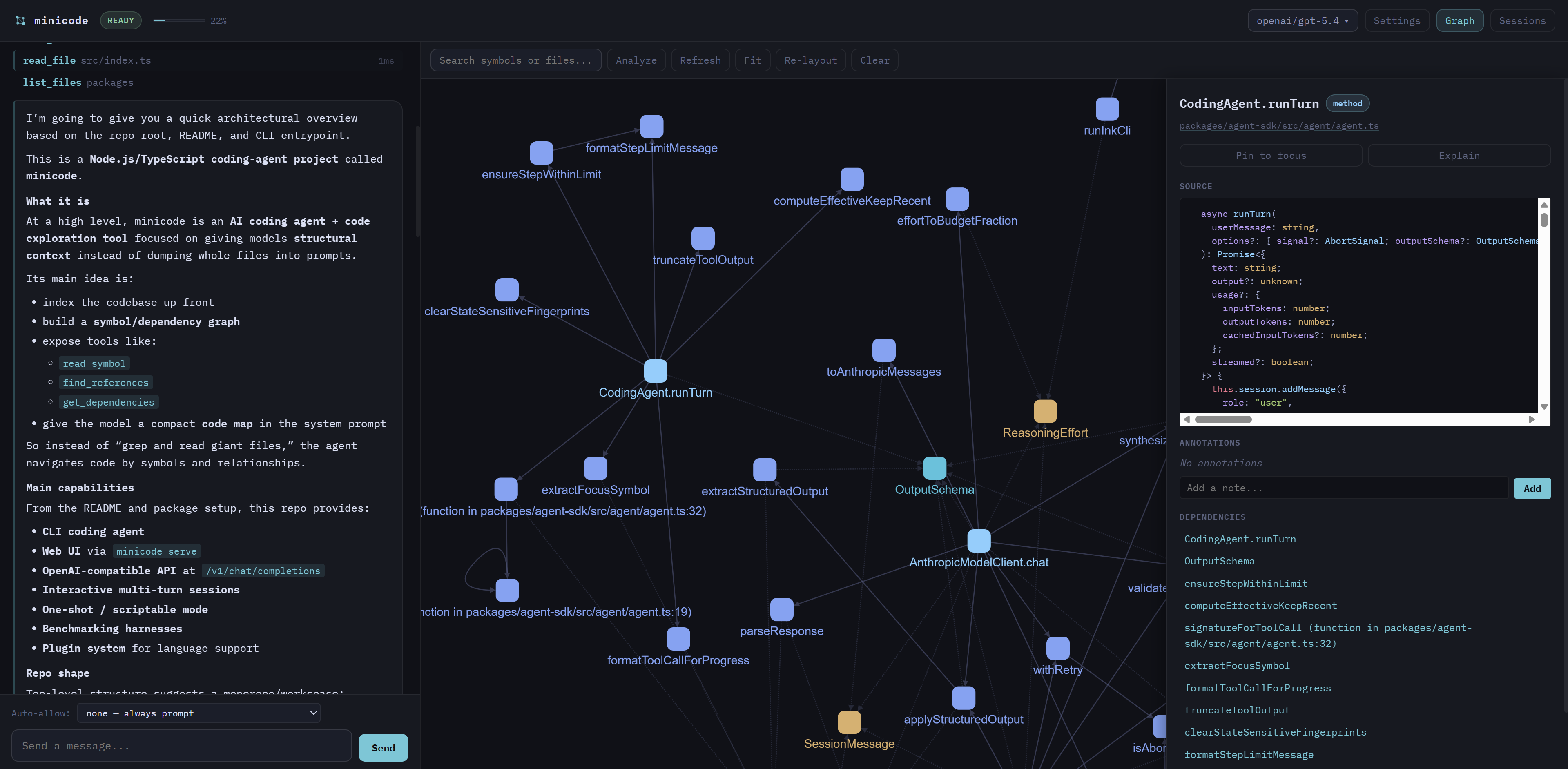 GitHub - sean1588/minicode: A graph-native coding agent and code ...