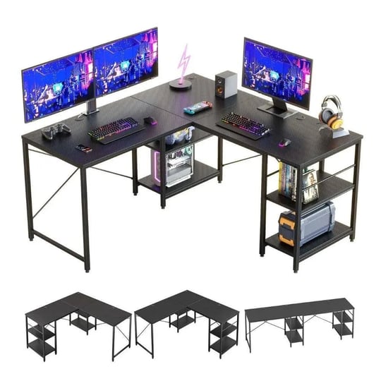 bestier-95-5-inches-l-shaped-computer-desk-long-table-for-home-office-charcoal-black-1