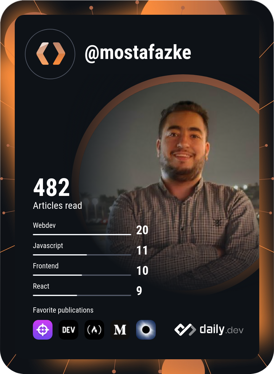 Mostafa Zaki's Dev Card