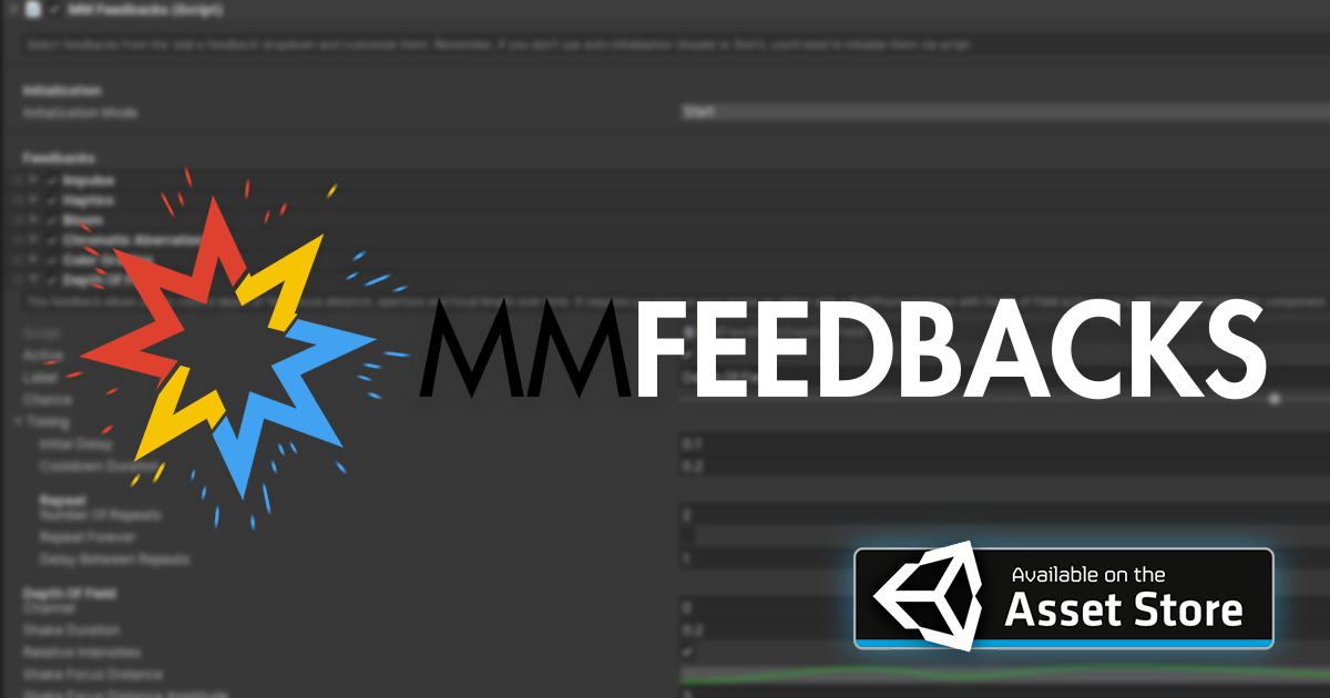 MMFeedbacks on the asset store