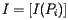 $ I=[I(P_i)] $ 