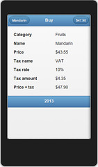 NORD POS mobile - Product ticket