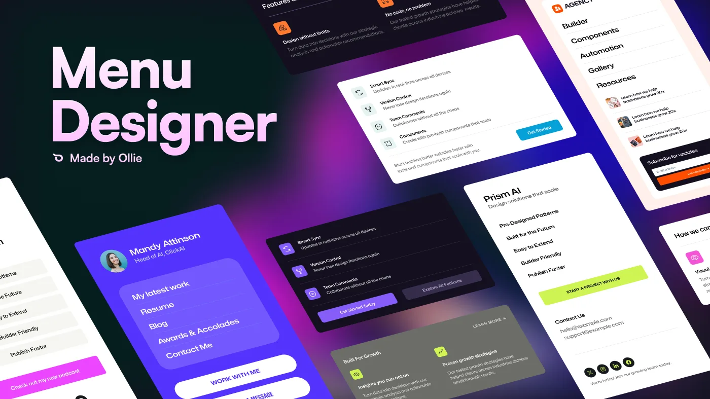 Menu Designer Screenshot