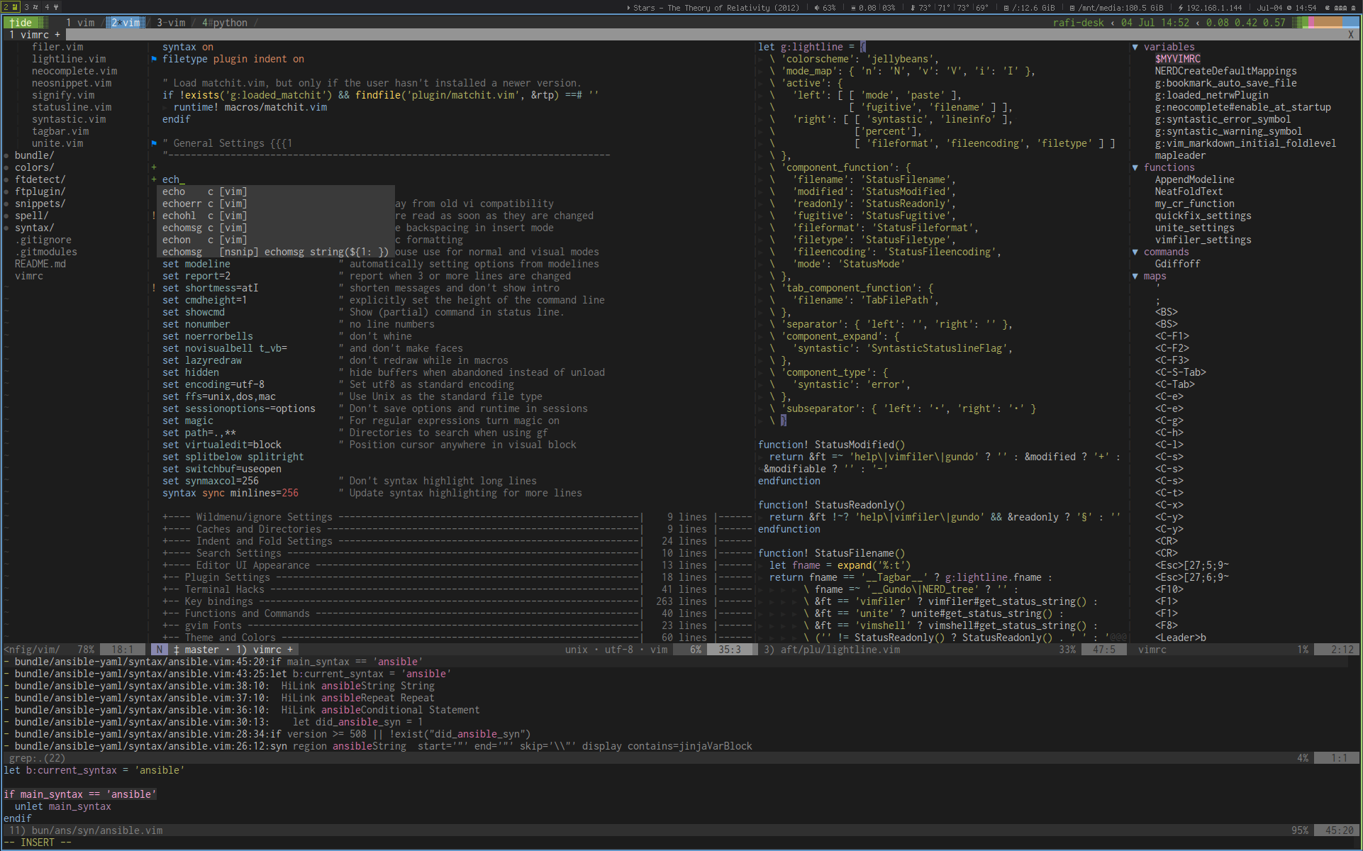 Vim screenshot