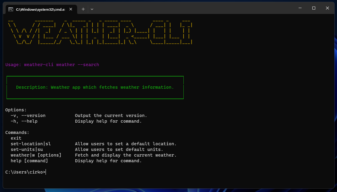 weather-cli-app