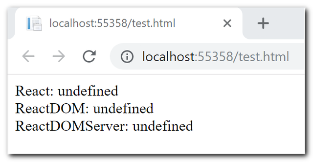 ReactJS.NET has not been initialised correctly. Please