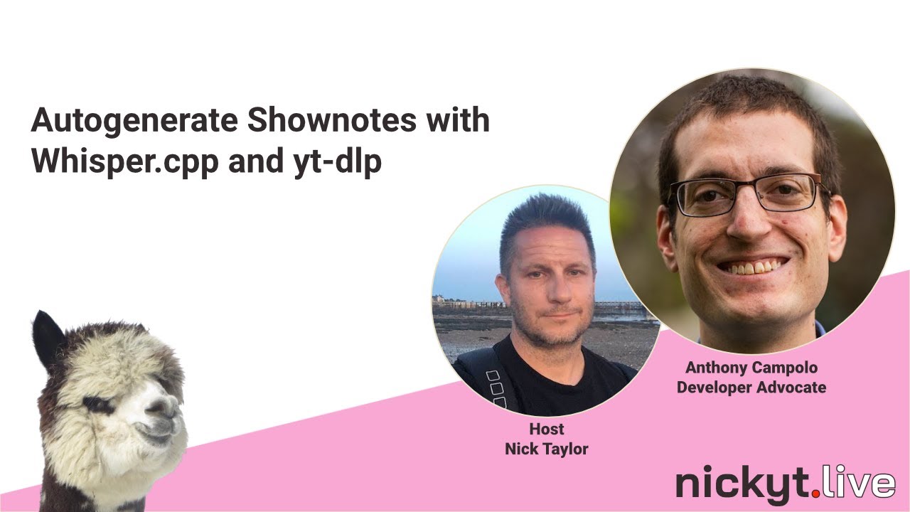 Autogenerate Shownotes with Whisper.cpp and yt-dlp