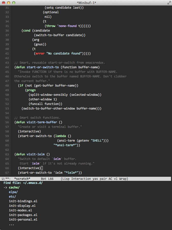 Showing ido and some syntax highlighting