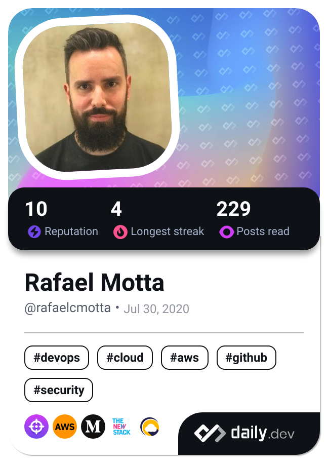 Rafael Motta's Dev Card