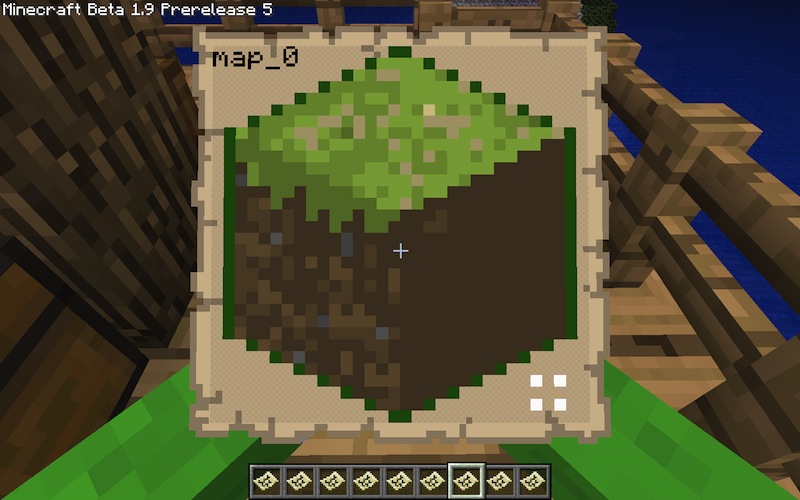 A custom image put onto a Minecraft map item