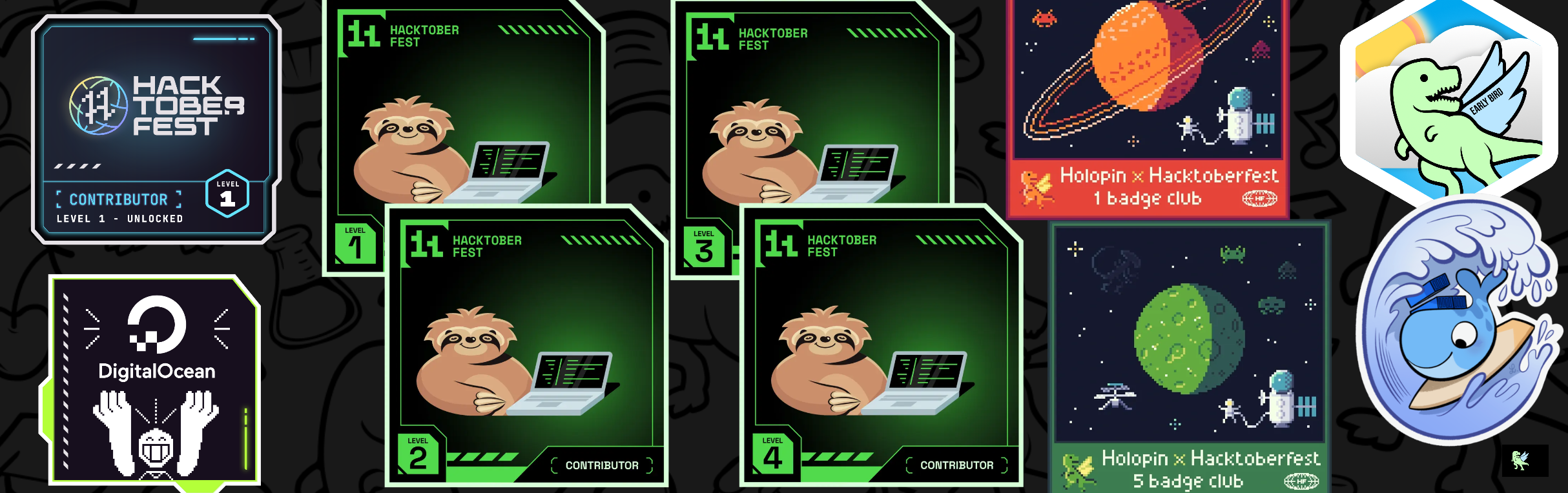 An image of @adityathestar's Holopin badges, which is a link to view their full Holopin profile