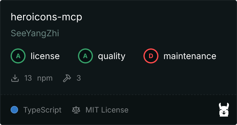 GitHub - SeeYangZhi/heroicons-mcp: heroicons-mcp is a Model Context ...
