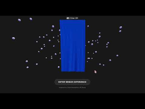 WebXR Cloth Simulation Demo