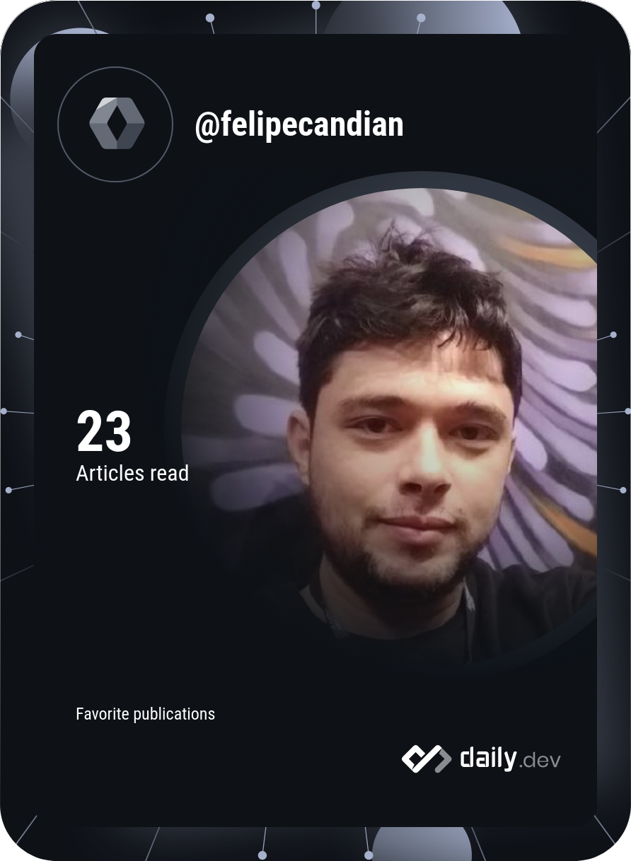 Felipe Candian's Dev Card