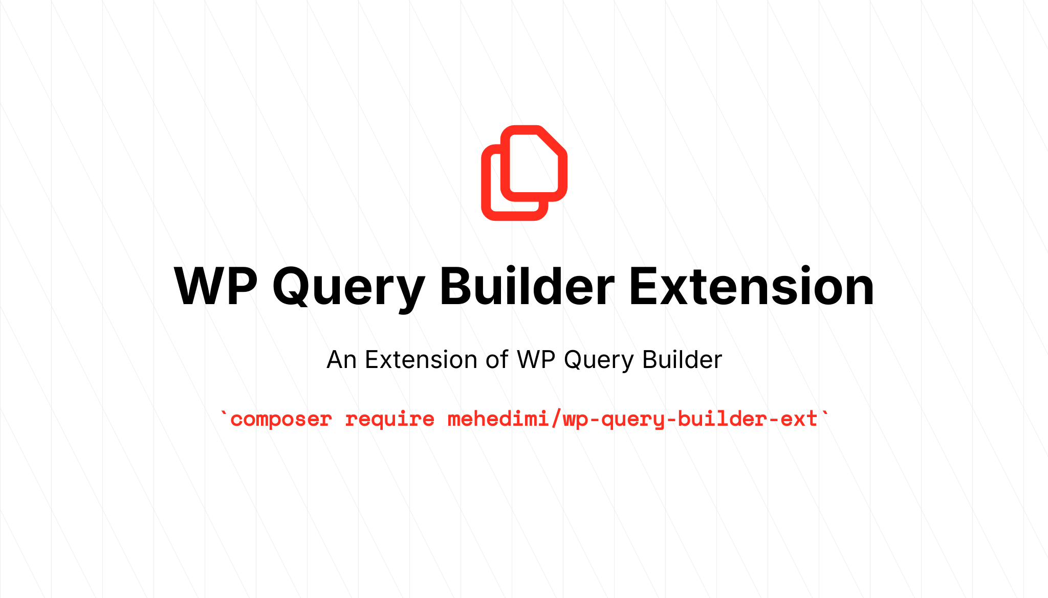 WP Query Builder Extension Banner