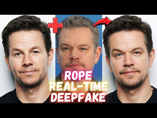 Real Time Webcam DeepFake / Face Swapping with Rope Pearl Live - 1-Click Install & Use Fast & Easy