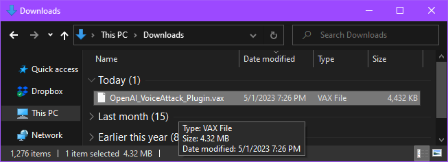 Import Button in VoiceAttack
