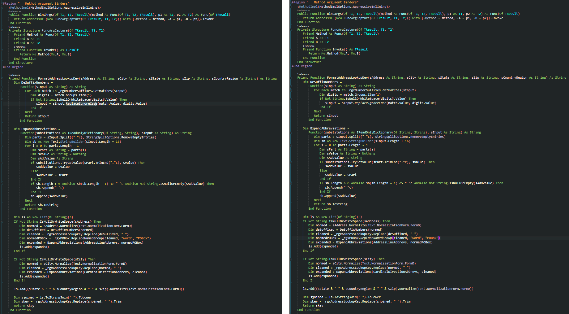 VBNet Before and After