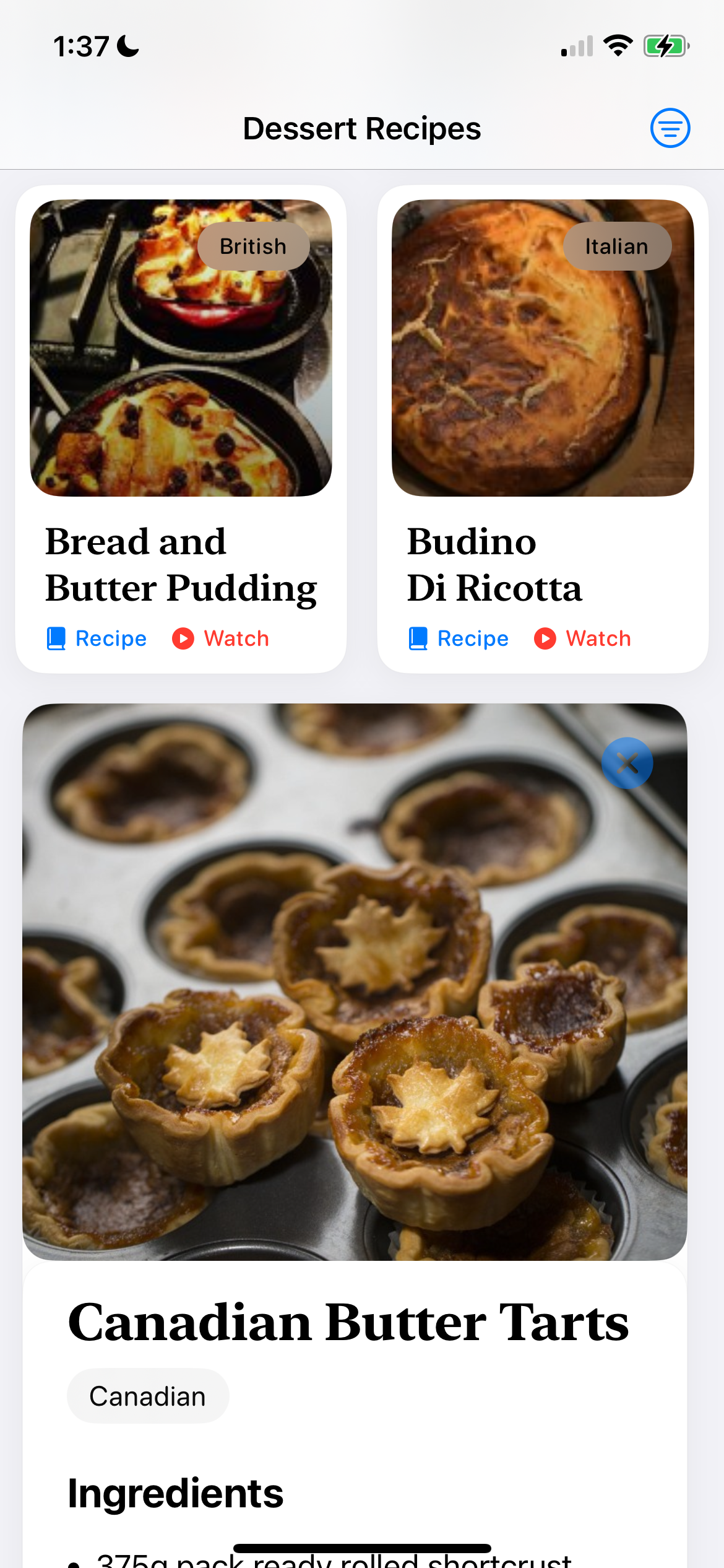 Recipe App Screenshot