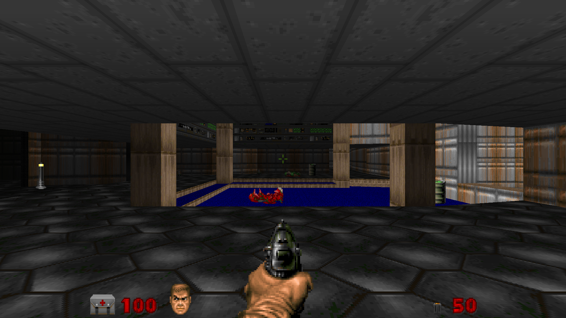 Doom E1M1 - True Color Mode