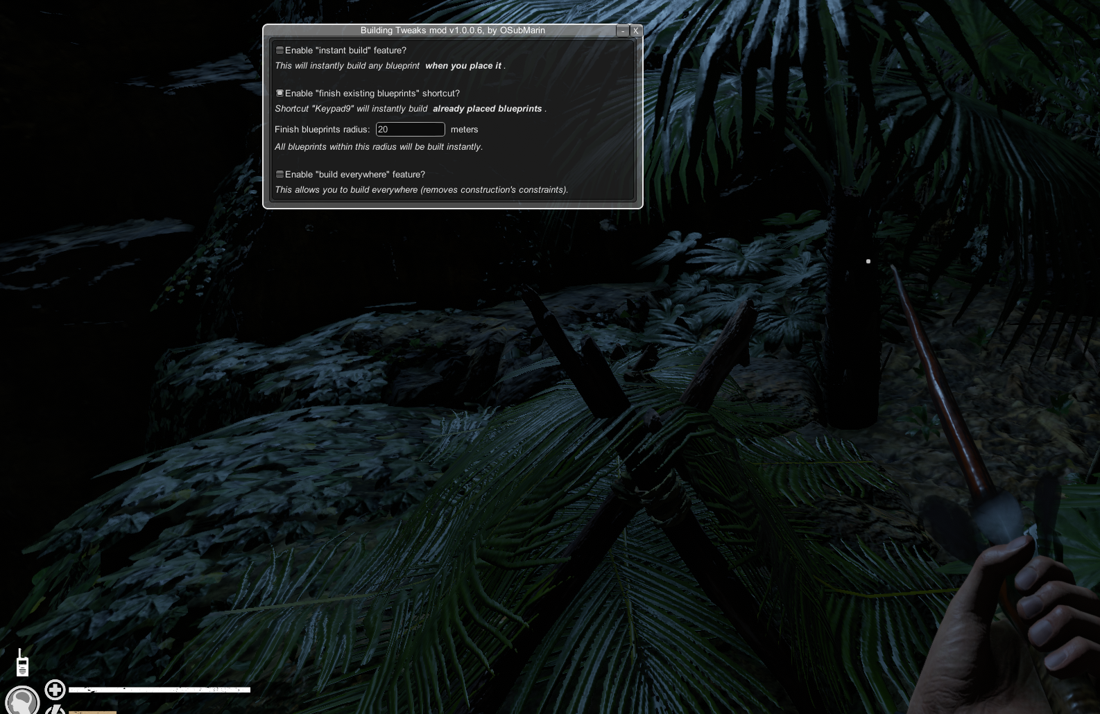GitHub - K07H/BuildingTweaks: Building Tweaks is a mod for Green Hell ...