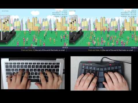 QWERTY versus Stenography on Steno Arcade