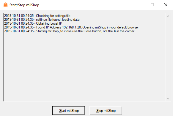 miiShop v0.2.9 - Logging windows