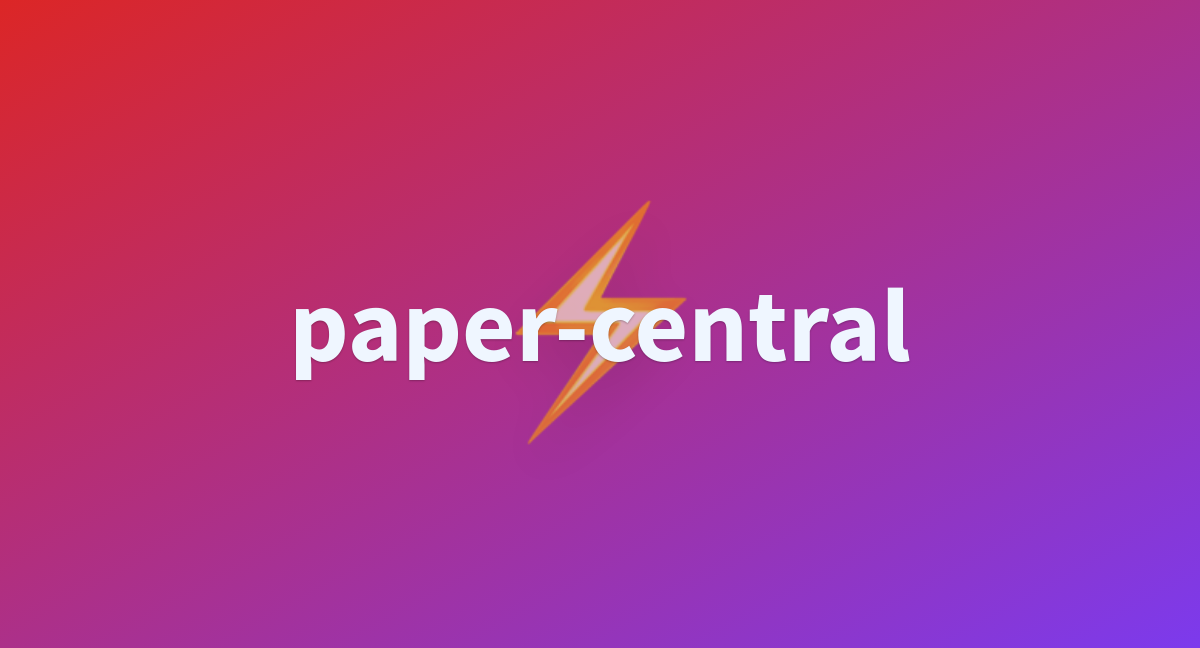 Paper Central