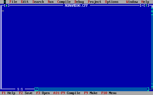 A screenshot of the TurboC++ IDE